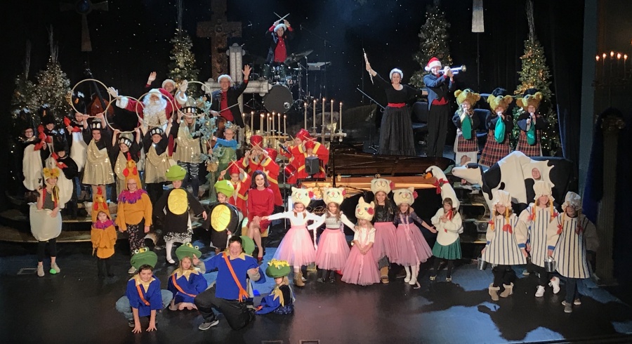 Ho, ho, ho Fargo, thank you for sending your kiddos to Santa’s workshop to help tell his Twelve Days Of Christmas tale! What fun we had! Those little Drummers could certainly hold a beat!! Merry Christmas one and all, see you next year!!