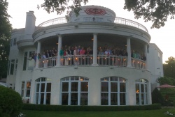 June 4 - The rain made us get a bit creative with tonight's group photo and with such a sharply dressed group it turned out beautifully!! Thank you for the lovely night everyone!